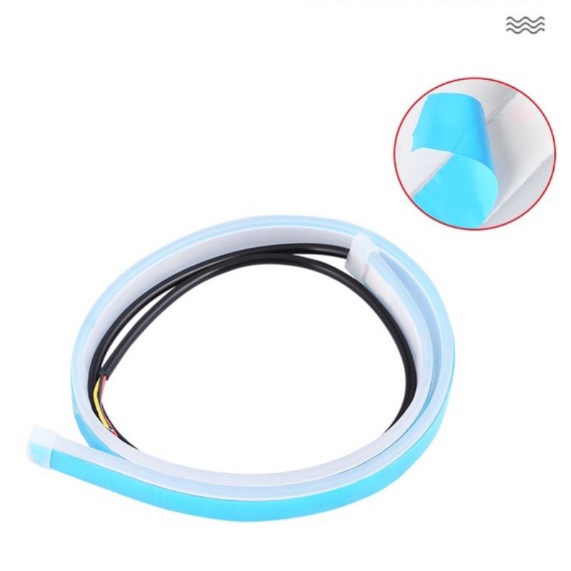 1 pcs lampu alis running 2 fungsi sen dan lampu kota lampu hias lampu LED running new fleksibel DRL 