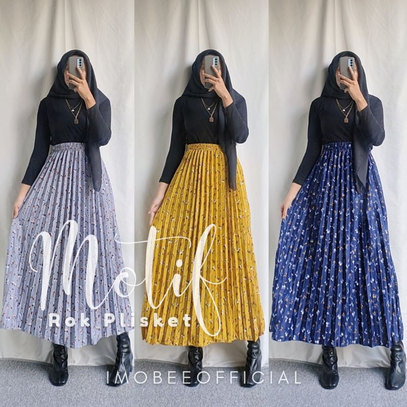 ROK PLISKET MOTIF // ROK PLISKET STANDAR GRADE B