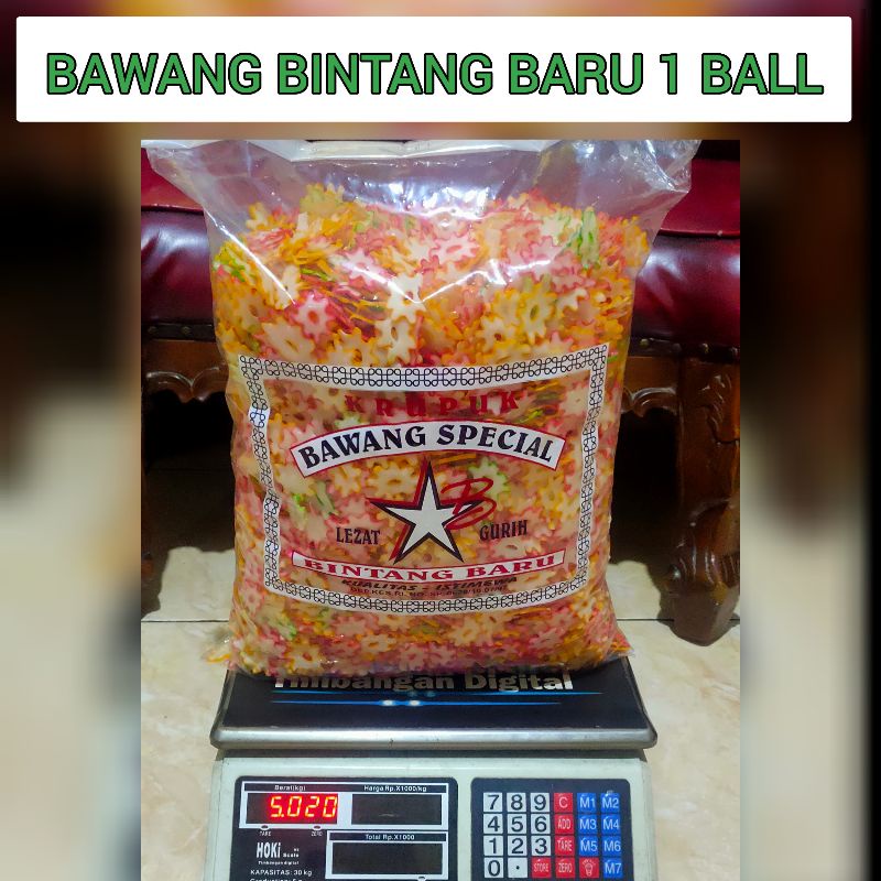 

Kerupuk Bawang Bintang Baru 1 Ball