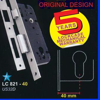 BODY KUNCI/SWING LOCKASE DIONS by SOLID LC 821-40 STAINLESS ( LIDAH )