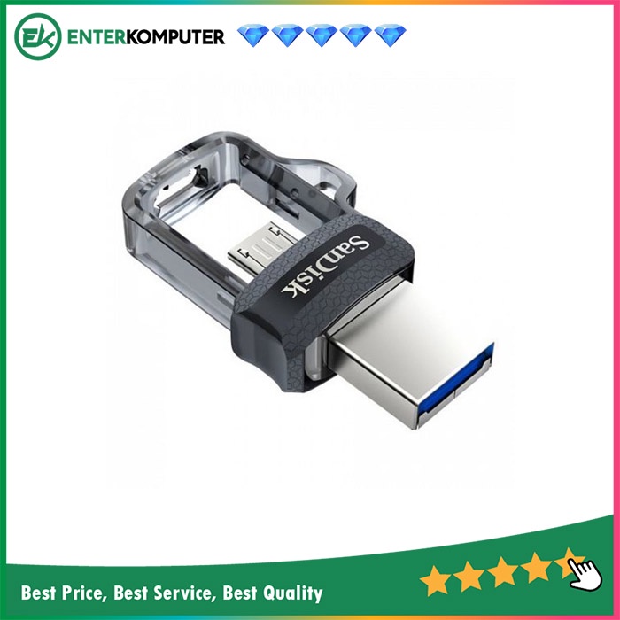 Flashdisk Sandisk Ultra Dual Drive OTG 64GB USB m3.0 - SDDD3-64G