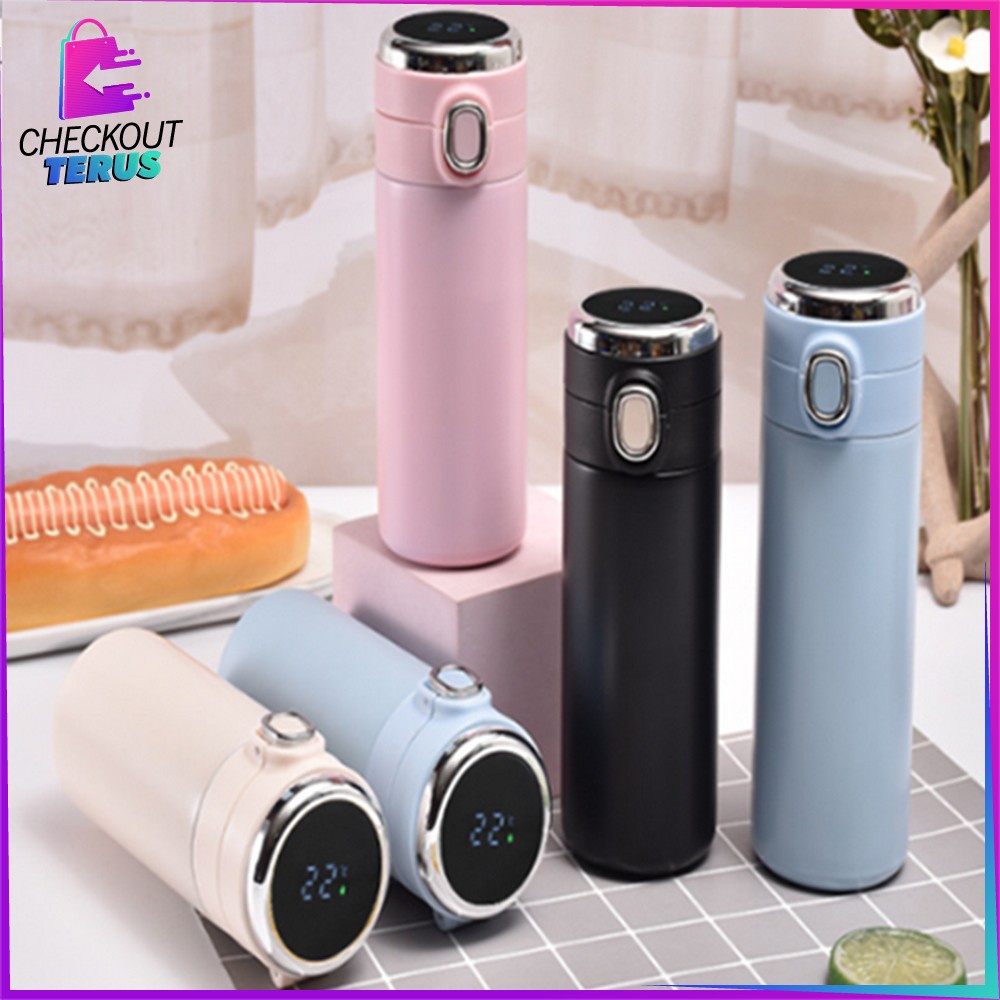 CT C720 Termos Air Panas Portabel 420ML Botol Minum Vacuum Flask Digital Led Display Temperatur Thermos Tumbler Import