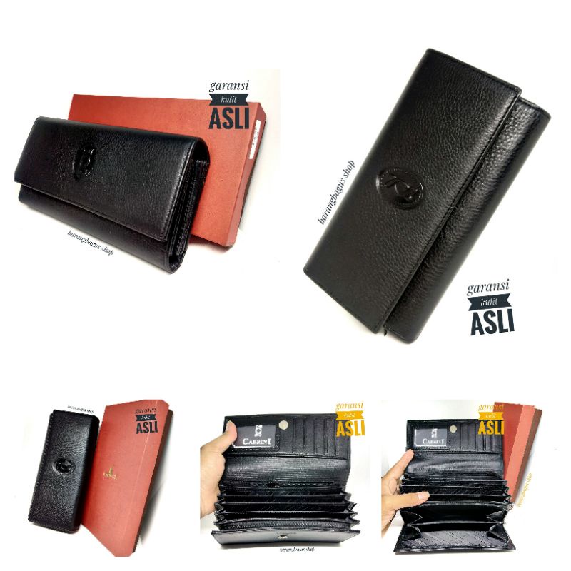 Dompet panjang original wanita cewe kulit asli model kipas Vanrotti