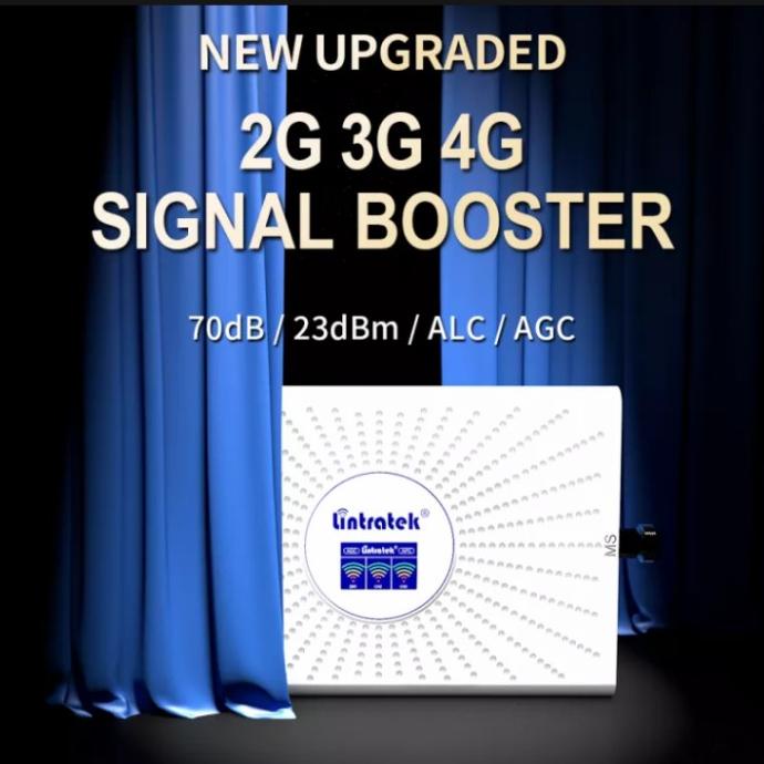 Lintratek Penguat Sinyal Triband 4G 3G 2G Hanya Repeater