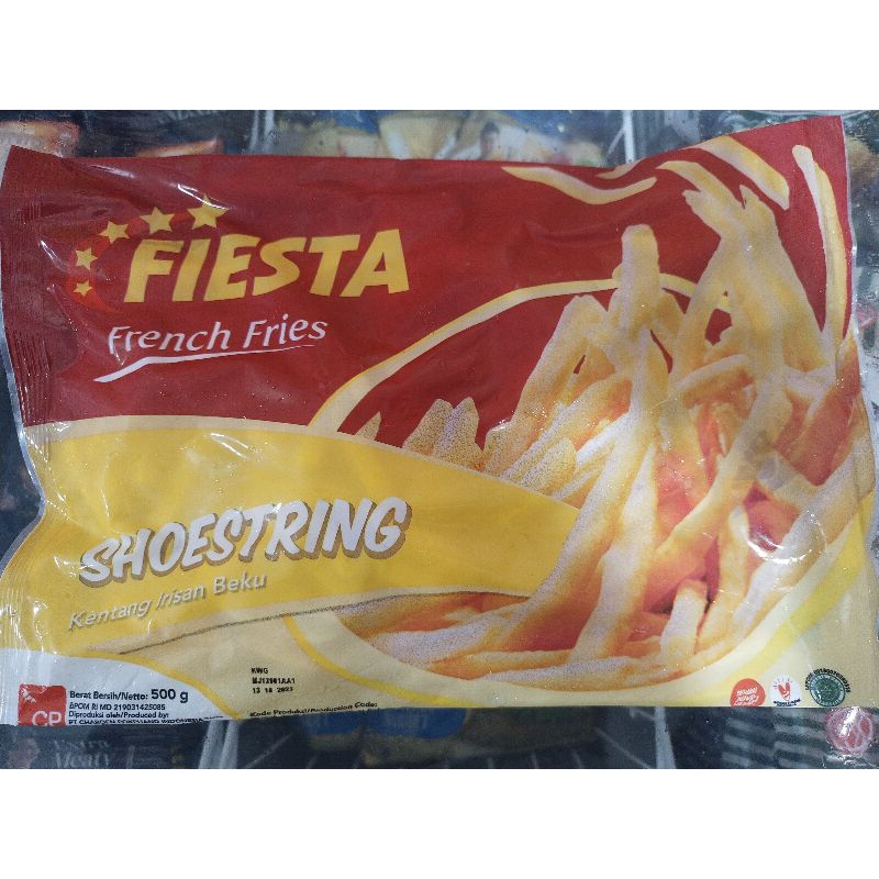 

Fiesta Shoestring 500Gr / kentang goreng beku