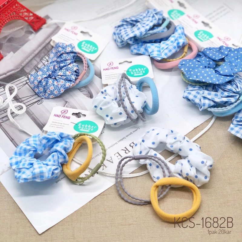 IKAT RAMBUT SCRUNCHIE KOREA STYLE / KUNCIRAN RAMBUT SCRUNCHIE MODEL KOREAN / IKAT CEPOL RAMBUT