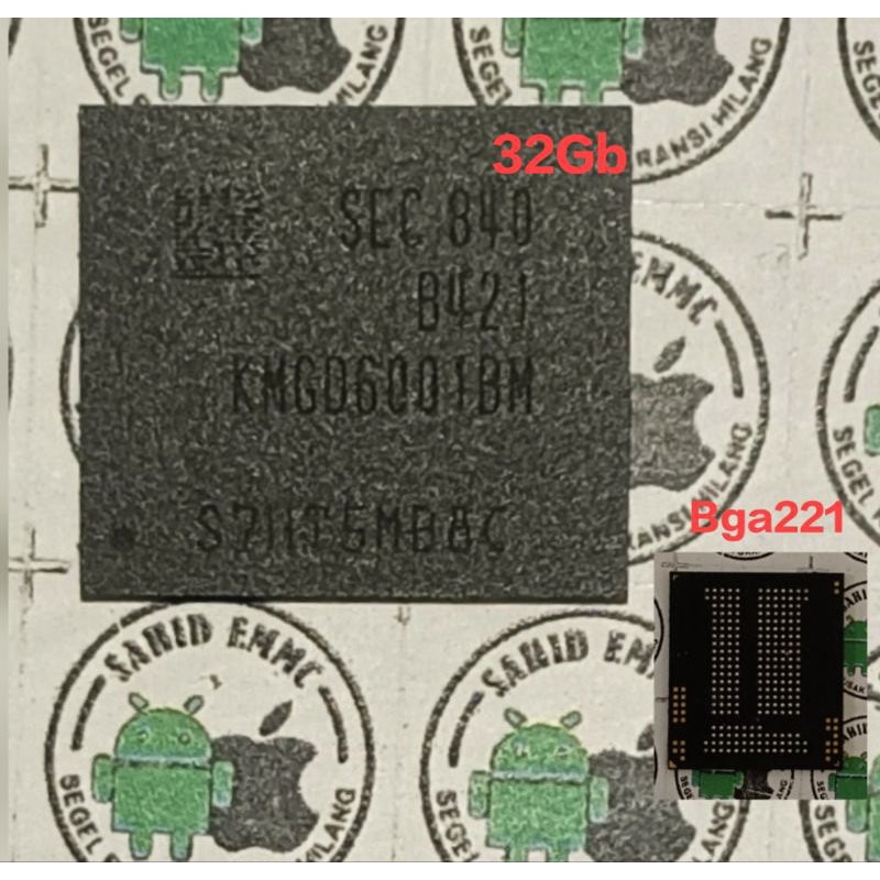Ic Emmc KMGD6001DM/BM-B421 3/32Gb Clean Rpmb