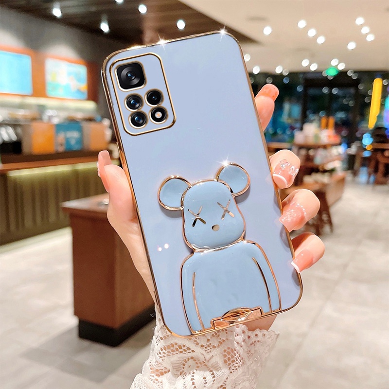 Soft Case Silikon Motif Beruang Untuk Xiaomi Mi 12 Lite Mi 11 Lite Mi 11T Pro 10T Note 8 Pro Note 7 8A