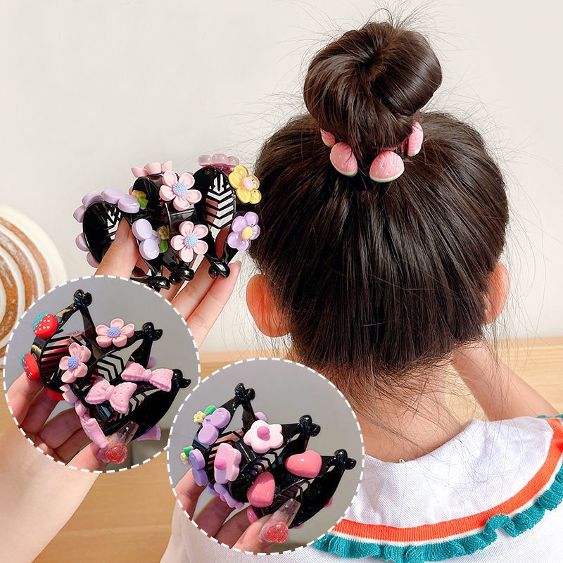 3SP | ART55 Jepit Rambut Anak Motif Kartun Aksesoris Rambut Jepitan Anak Ponytail