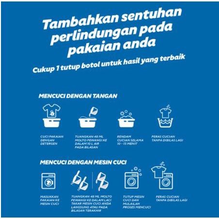 ^ KYRA ^ Molto Pewangi Pakaian Menghilangkan 7 Bau Membandel - Kemasan Pouch Refill - Netto 780 ml