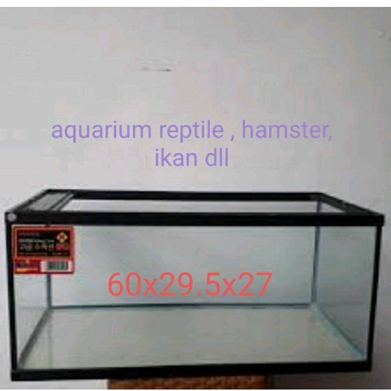 aquarium reptile nikita 60cm pendek / aquarium ikan /aquarium hamster 60cm nikita