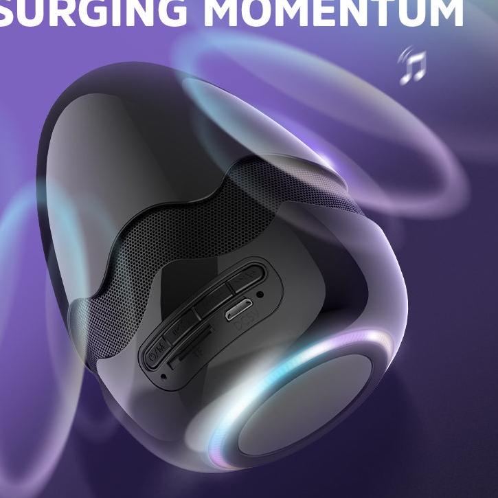 Booming KIVEE Speaker Bluetooth Portable Wireless Super Bass Mini Stereo Original Garansi 1 tahun