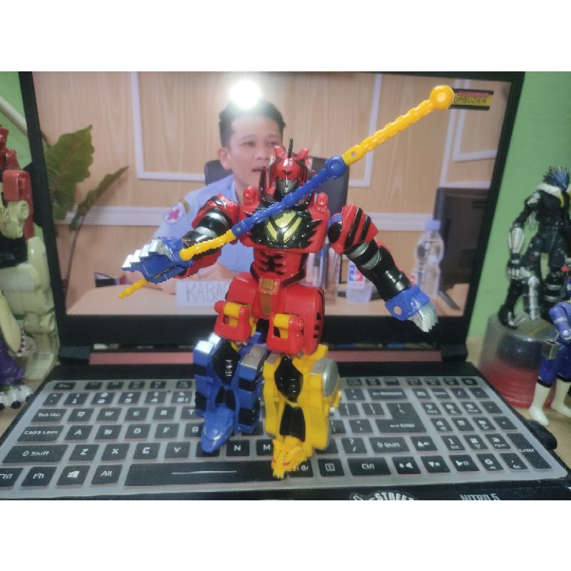 dx megazord power rangers jungle fury gekiranger non original bandai