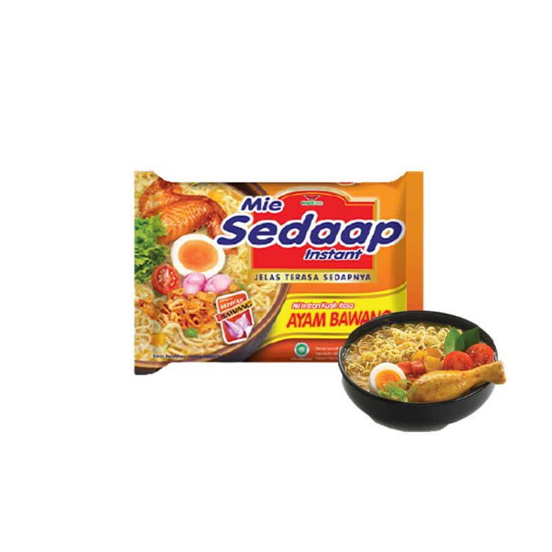 

Mie sedaap Rasa ayam bawang 70gr