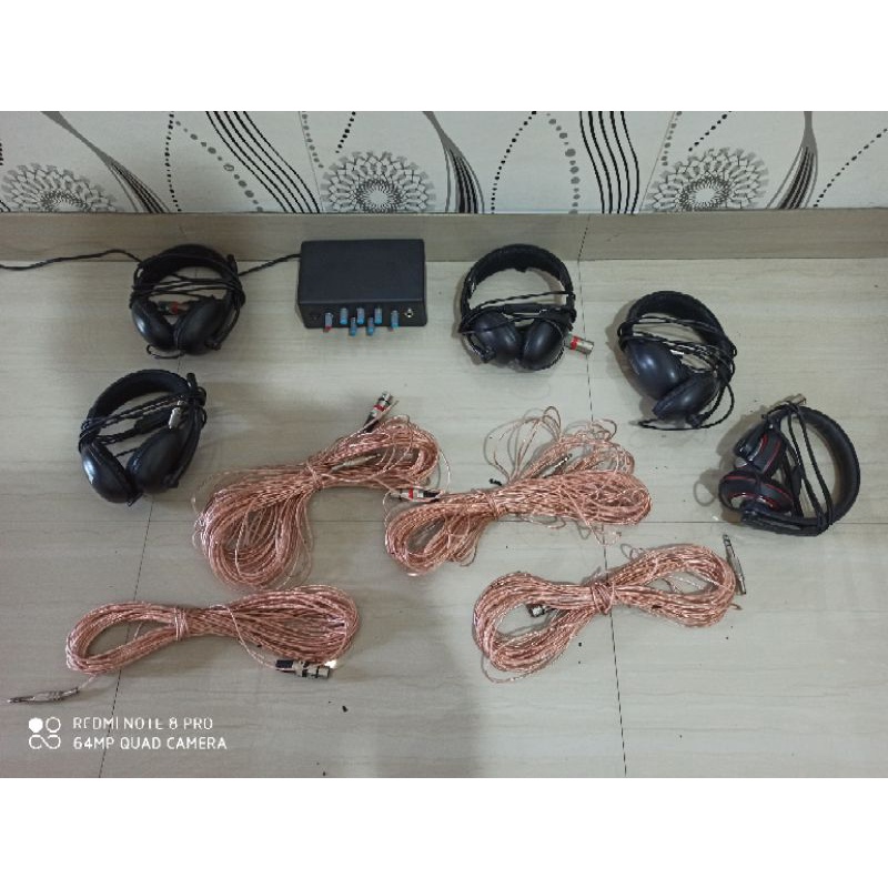 INTERKOM 5CH 2ARAH FULLSET KABEL INTERKOM 20M 3BH&HEADSET INTERKOM 4BH