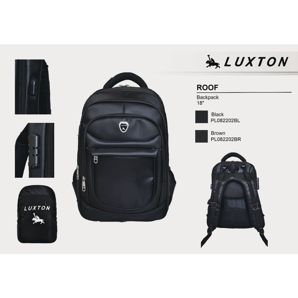 EXPANDABLE BACKPACK OFFICE LAPTOP TAS Ransel Laptop Original Import 18 Inch / kabel USB Ext /Raincov