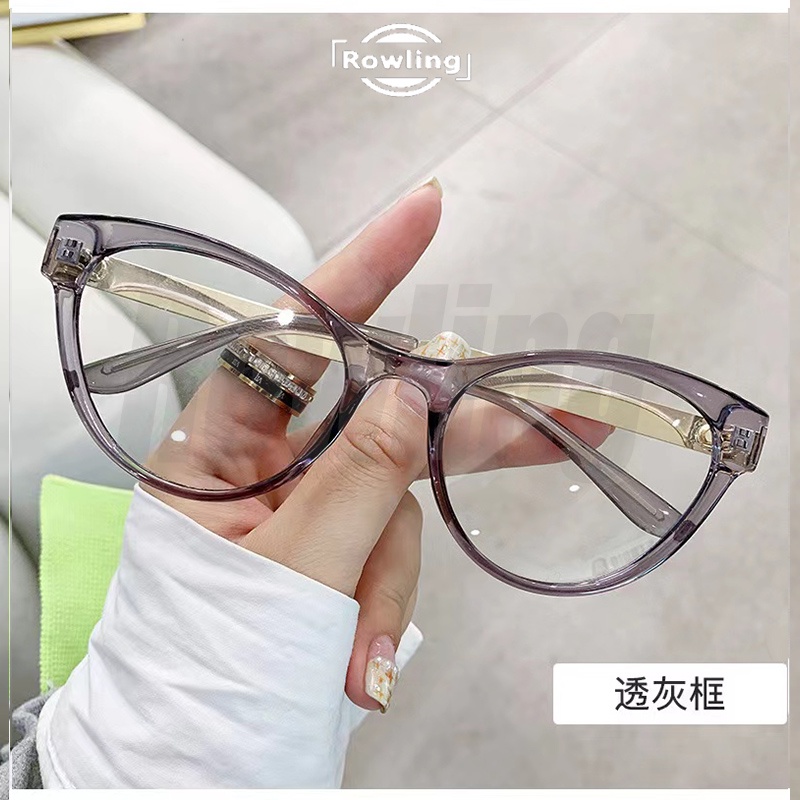 Rowling (ka-299)Kacamata Cat Eye Terbaru  Anti-Radiasi Blue Light Wanita/Pria Import Kacamata Fashion