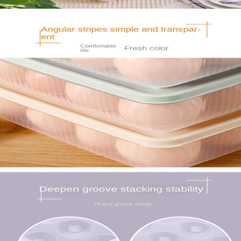 Solighter Sealing Storage Box Dapur Gadget Karton Kulkas Fresh Storage Organizer Eggs Tray Keranjang Telur