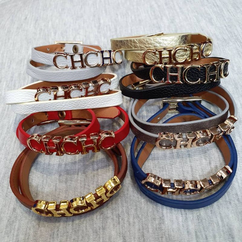 Gelang kulit lilit CH4N3L  /Gelang branded wanita kualitas import 0787w