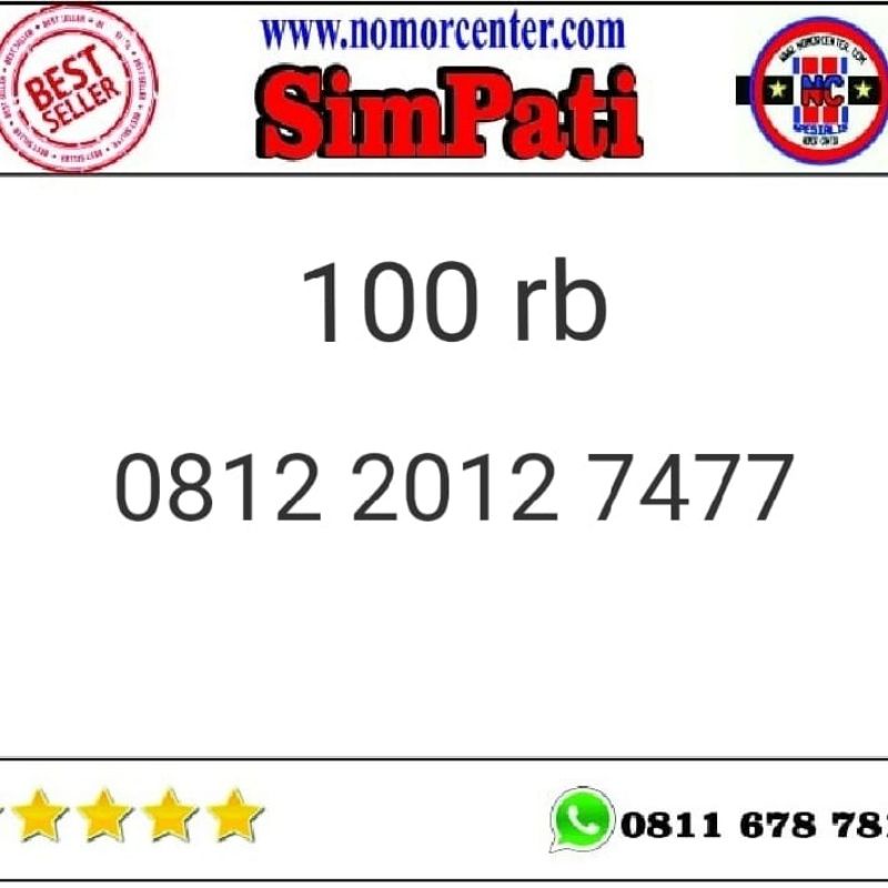 Nomer Cantik Simpati 0812 2012 xxxx Seri Tahun 2012 Rapih b11