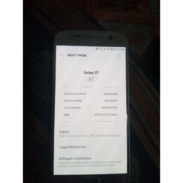 Lcd samsung S7 flat G930F ori copotan