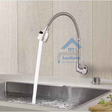 [BAYAR DITEMPAT] Kran Angsa Flexible St.304 / S3002- Keran Tembok Dapur Cuci Piring Fio / Perlengkap