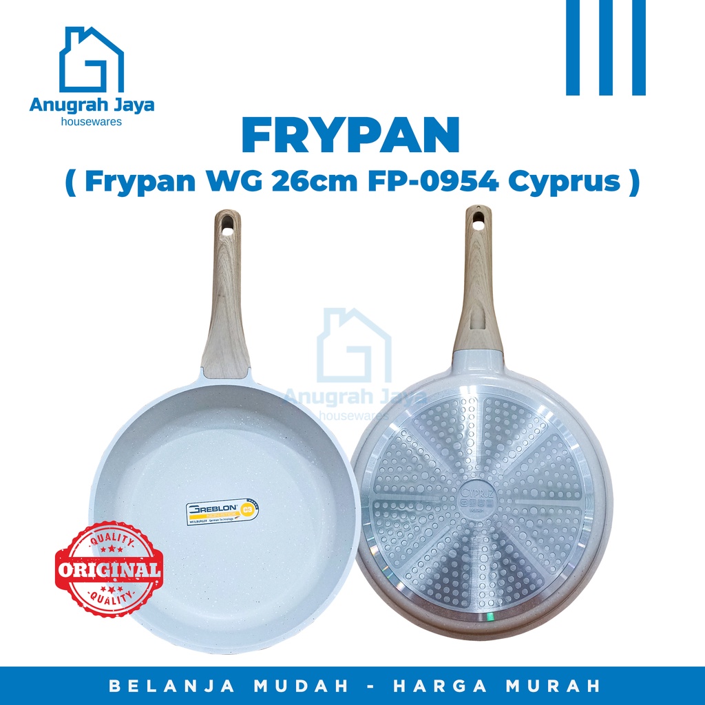 FRYPAN WHITE GRANITE 26CM FP-0954 CYPRUZ