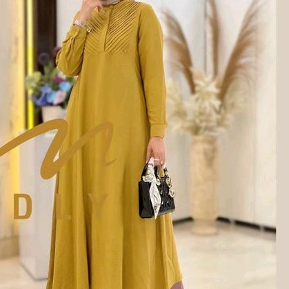 Ishwa Midi Dress By Mdly Gold Original