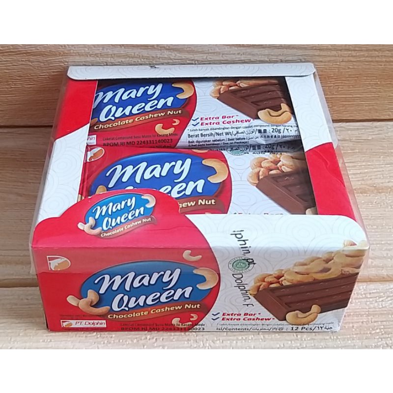 ✔MURAH Coklat Mede Mary Queen @20gr 1box isi 12pcs / Coklat Kacang Mede