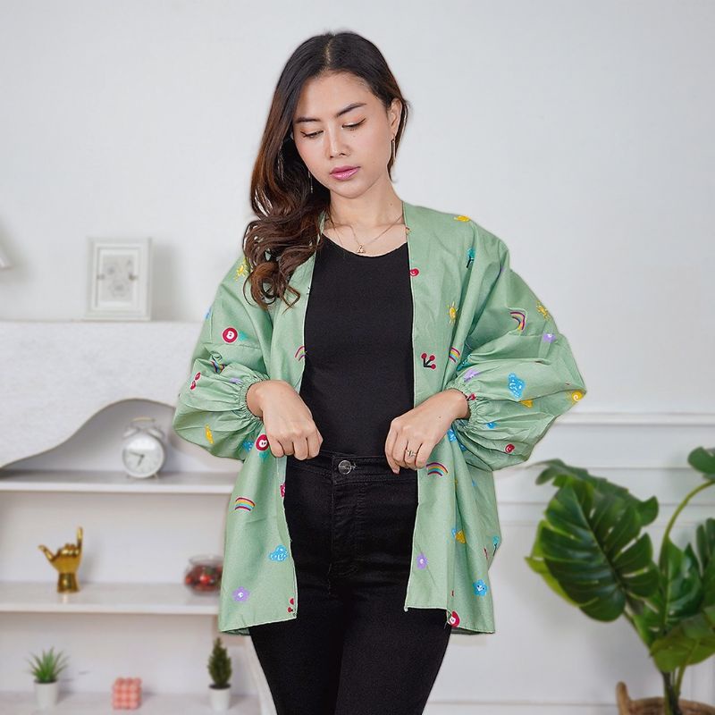 Kiyowo Outer Cardigan bahan Katun