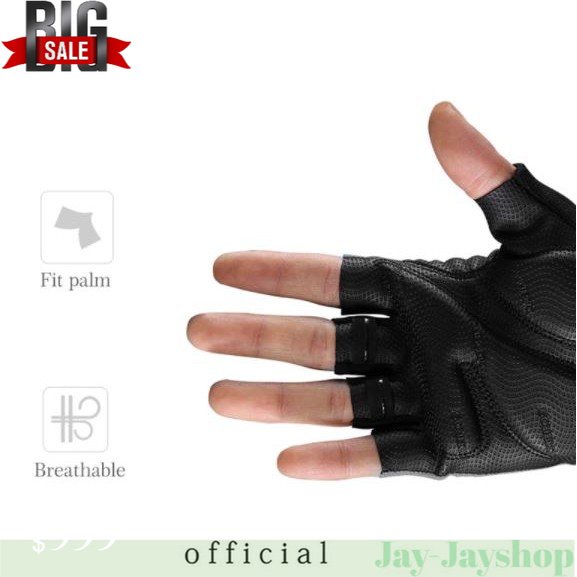 Rockbros Sarung Tangan Sepeda Olahraga S106 Gel PAD Pria Wanita Half Finger Glove TERLARIS