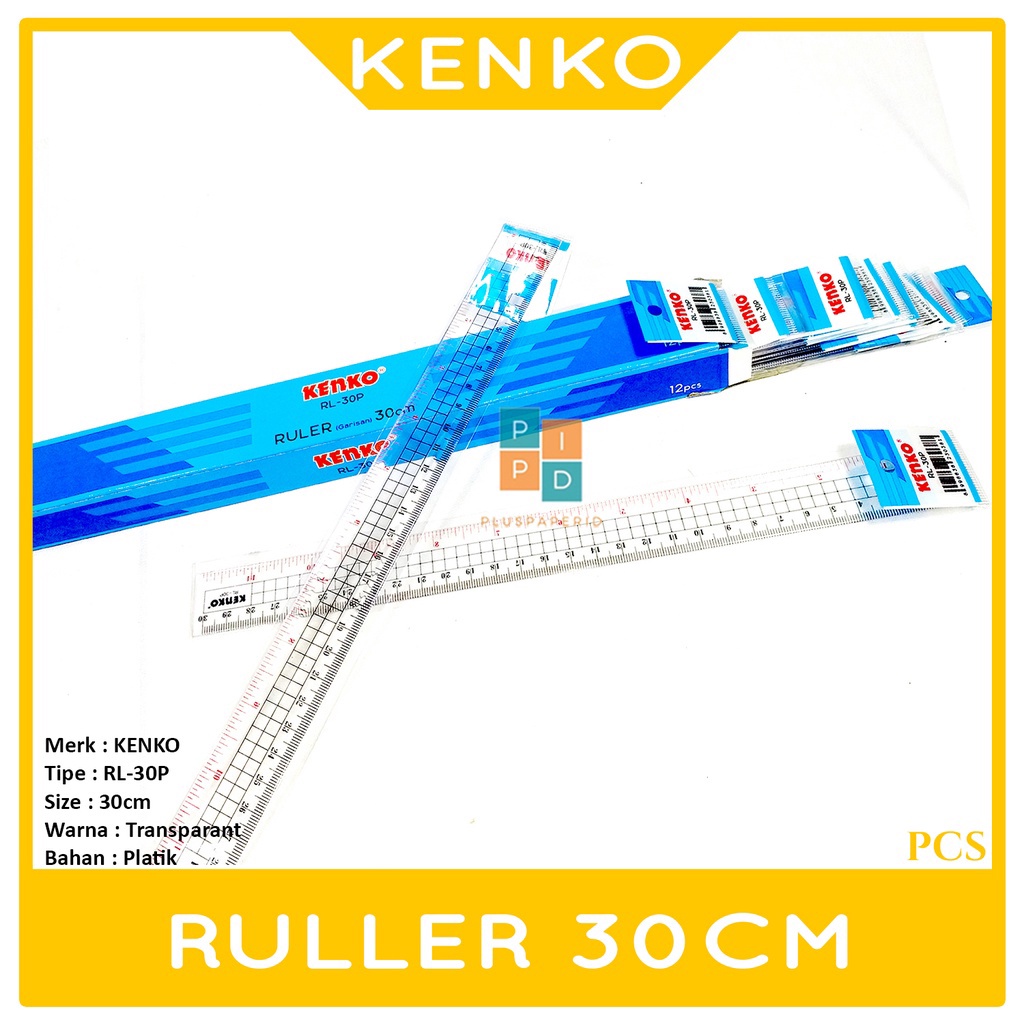 

KENKO - Penggaris Besar Ukuran 30 cm - Pcs