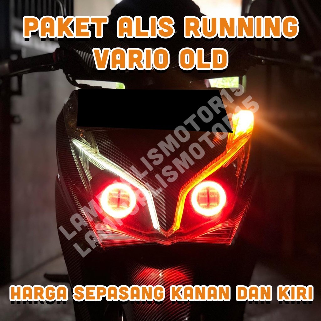 PAKET LAMPU ALIS RUNNING VARIO TIDAK BERBINTIK LAMPU VARIASI HEADLAMP VARIO LAMPU SENJA VARIO LAMA H
