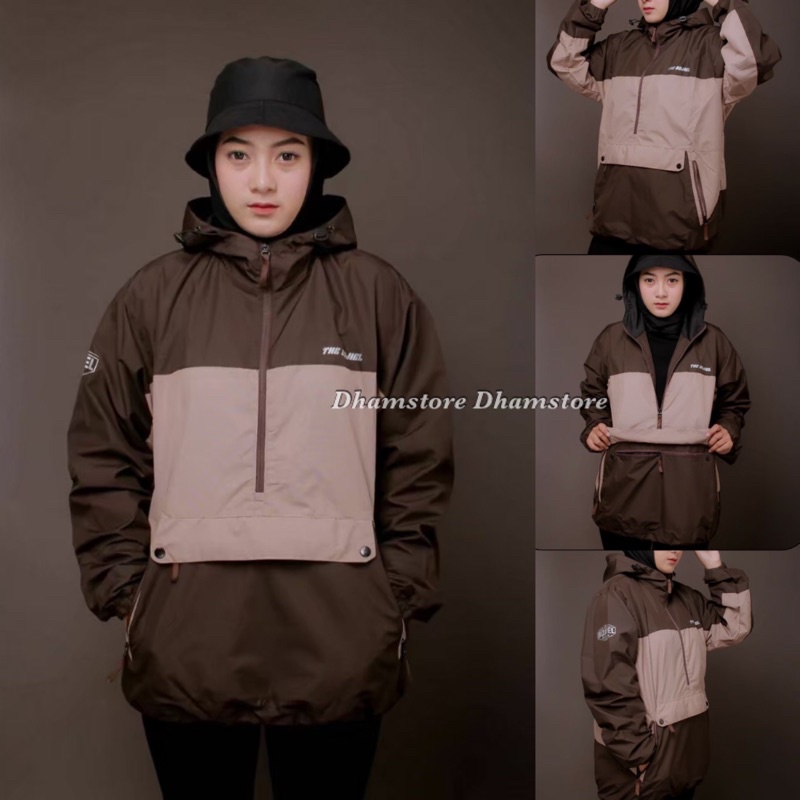 The Bojiel Daily - Coklat Moca Jaket Cougle Jaket Parasut Jaket Pria Jaket Outdoor