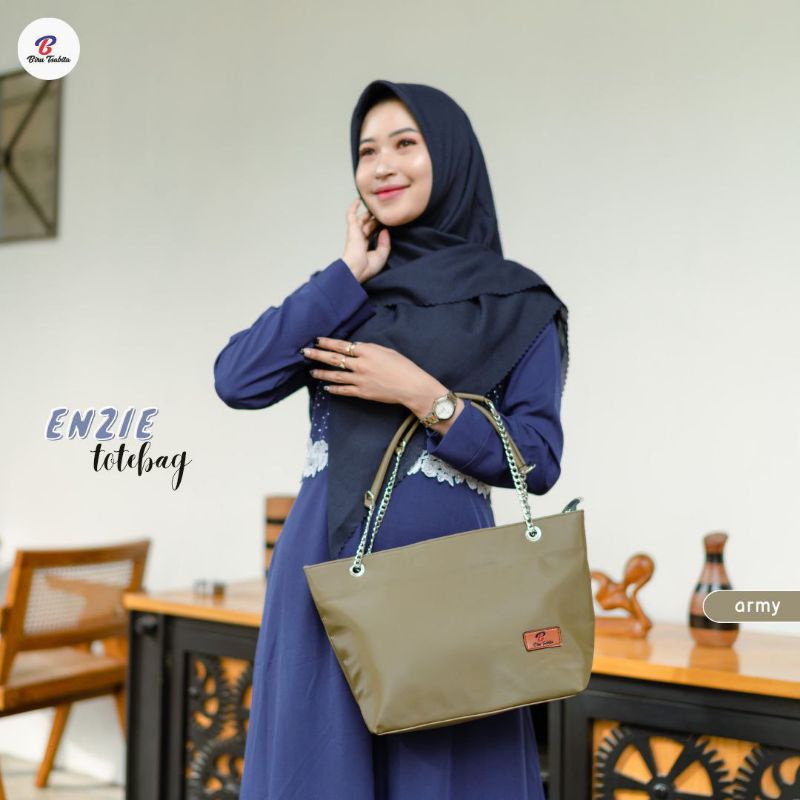 ENZIE TOTEBAG BY BIRU TSABITA BAHAN CHOCOLY ANTI AIR PREMIUM TAS KERJA TAS KULIAH