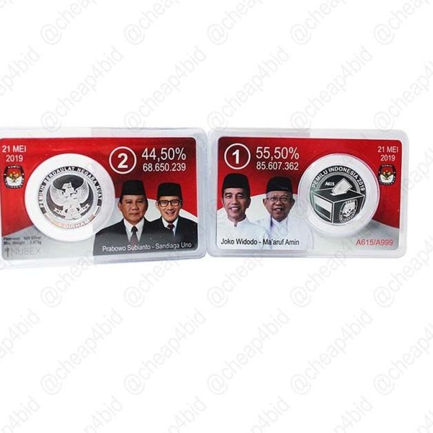 KOIN 1 DIRHAM PERAK EDISI TERBATAS PEMILU 2019 - HASIL KPU