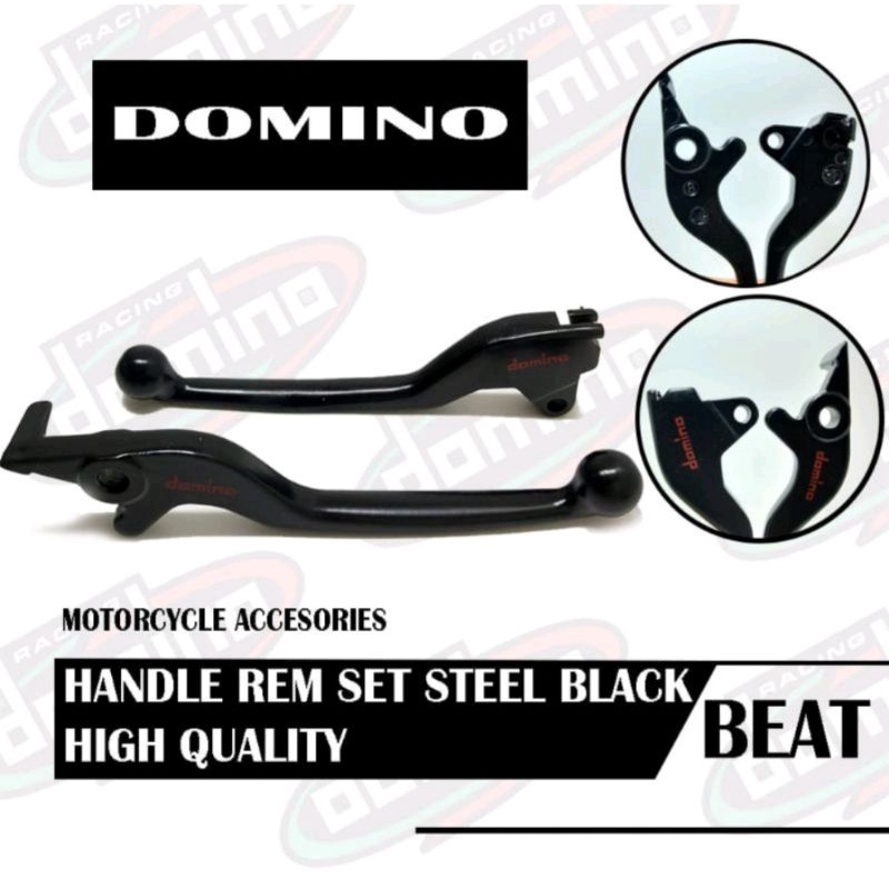 HANDLE REM MOTOR MODEL STANDAR HITAM DOMINO MIO/BEAT/SCOOPY/VARIO125/150OLD/SATRIA FU/VIXION