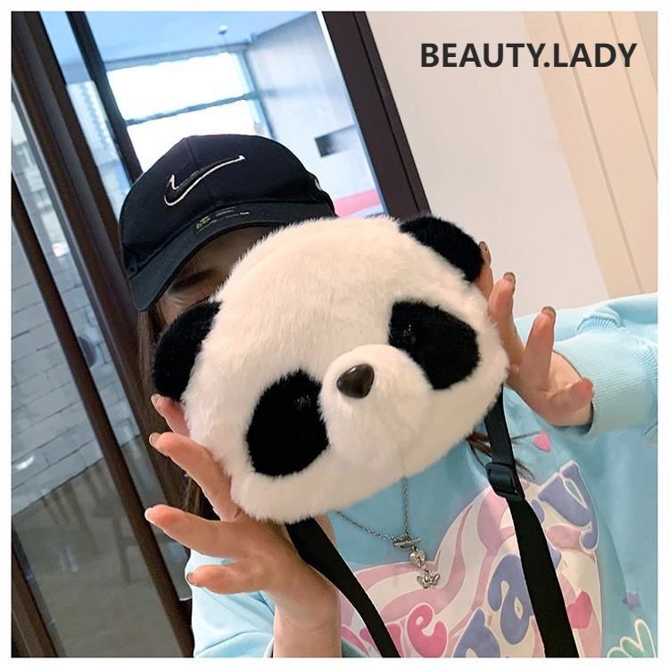 BAO066 Tas boneka mewah tas panda lucu baru Tas Anak Tas HP Tas Perempuan Hadiah ulang tahun