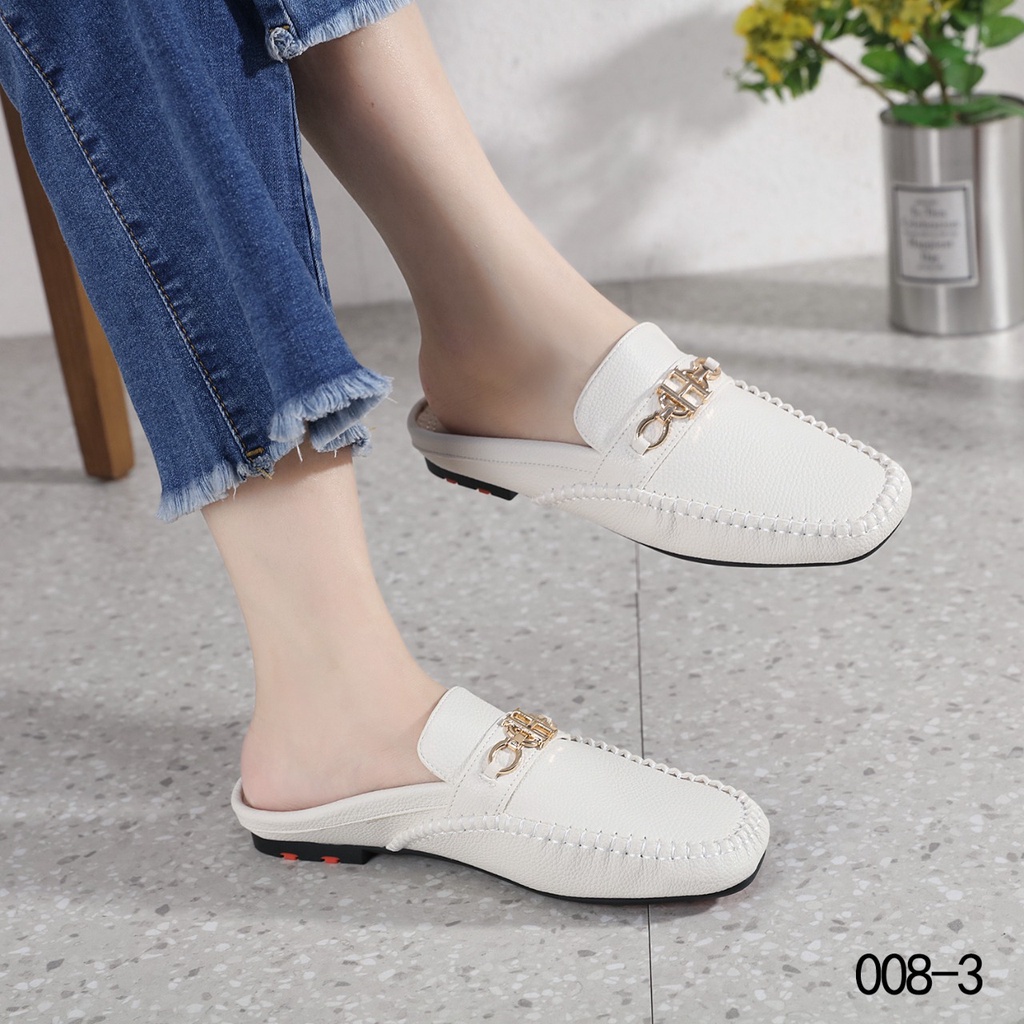 Flat Open Back Loafer 008-3