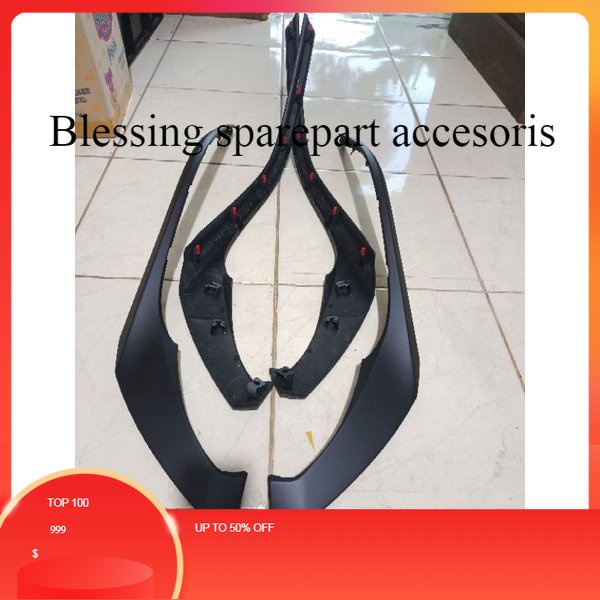 lis gril depan list lampu fortuner VRZ facelift 2021 2022 itam doff