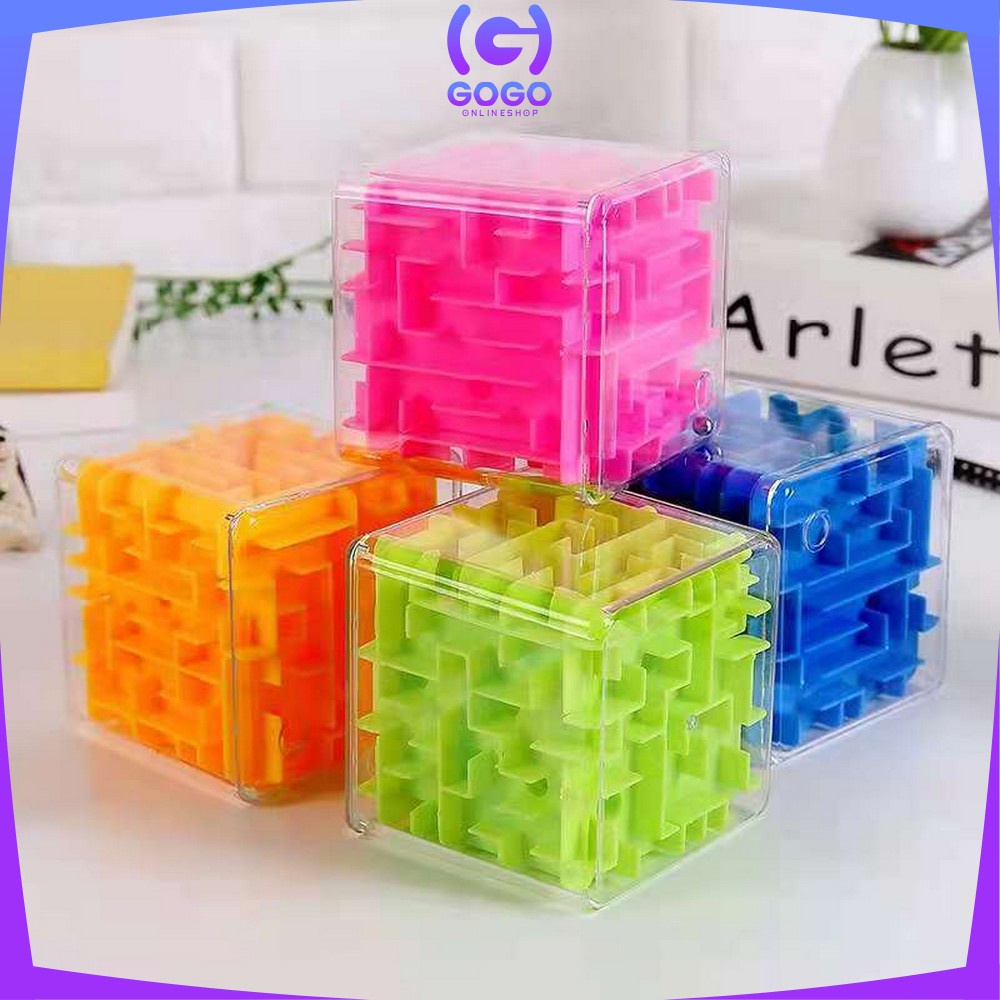 GOGO-M274 Mainan Maze Puzzle Ball / Mainan Puzzle Labirin Transparan 3D Mainan Jadul Edukasi Motorik Anak