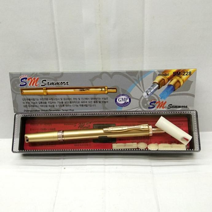 Pen Bekam - Lancing Samora Gold - Alat Bekam Sammora Gold