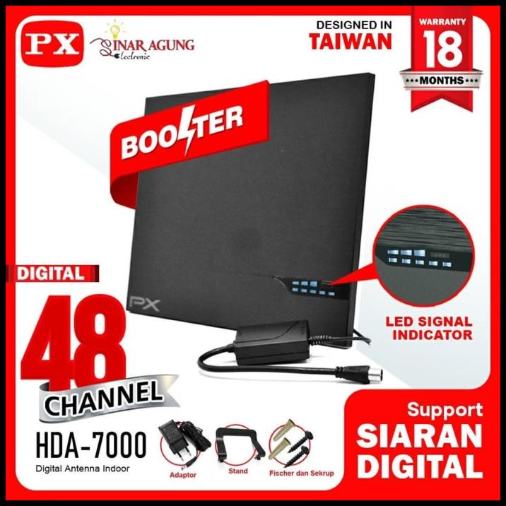 Px Antena Tv Smart Digital Hda7000 Booster Indoor Led Bar