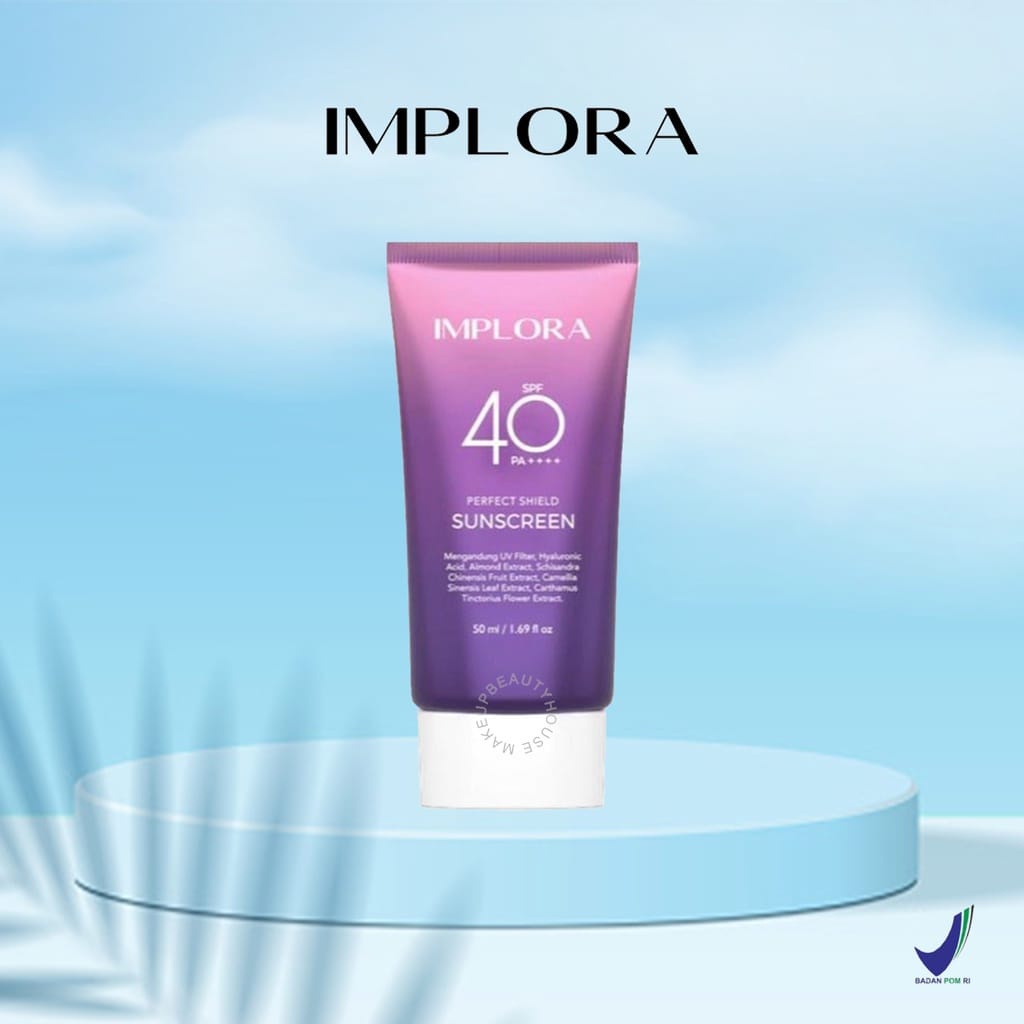 ❤ PAMELA ❤ IMPLORA Perfect Shield Sunscreen SPF 40 PA++ || Sunscreen Wajah BPOM