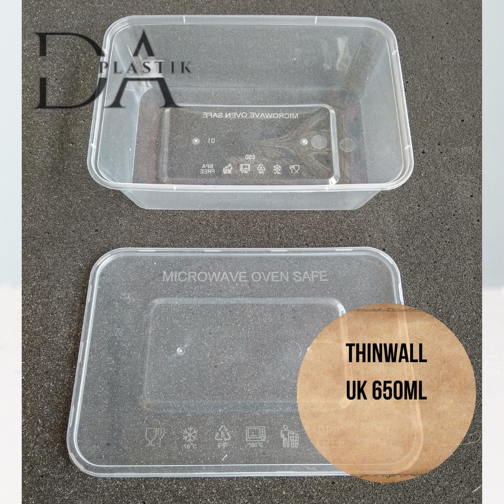 Thinwall 650ML Box Plastik Wadah Makanan