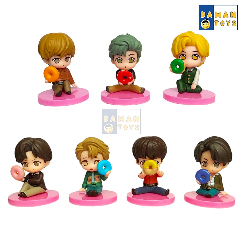 Figur Pajangan bts tiny tan Jungkook Jimin V Jhope hide seek Suga Patung Hiasan toppermini Figure Merchandise