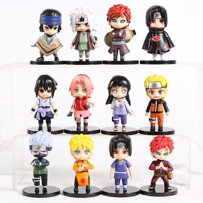 12 pcs/set Action Figure Naruto set Chiby