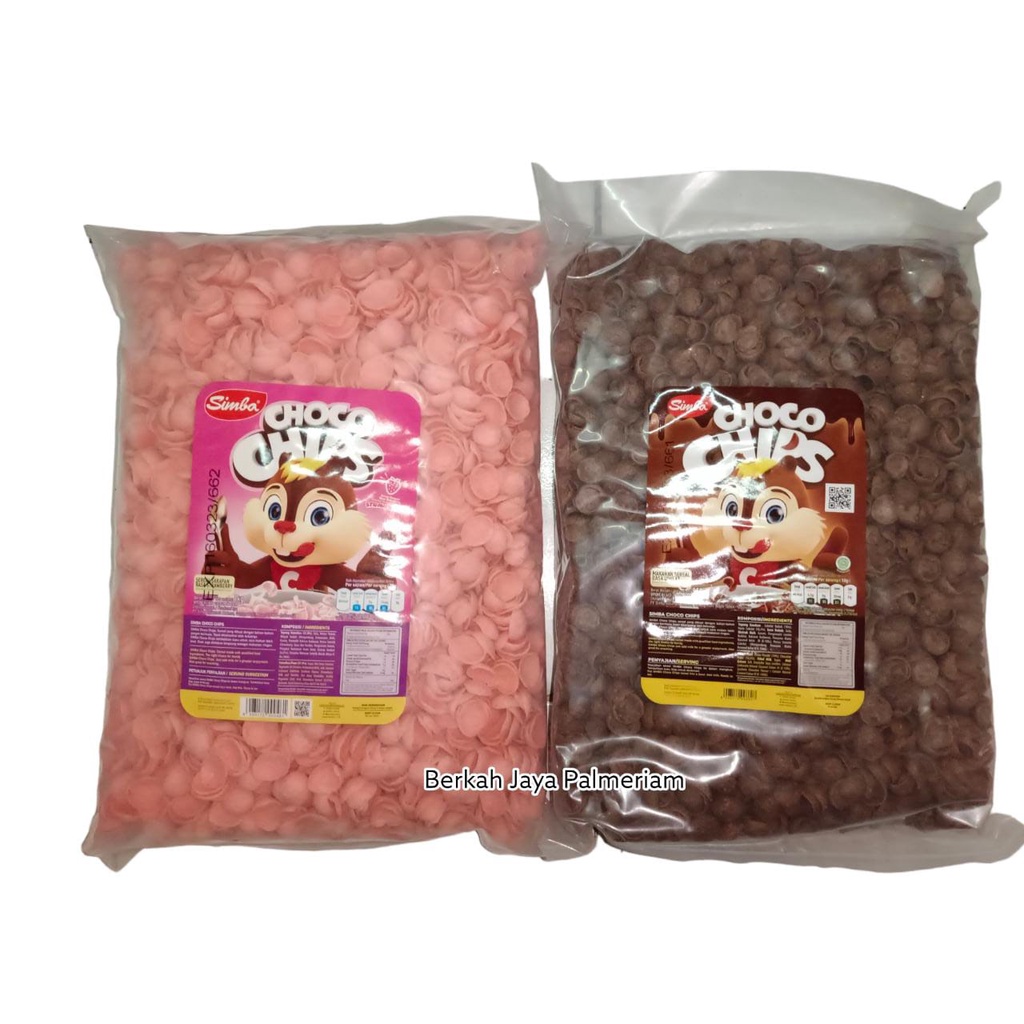 

Choco Chips/Coco Crunch/ Koko Krunch rasa Coklat atau Stroberi Merk Choco Chips 1 DUS 2KG