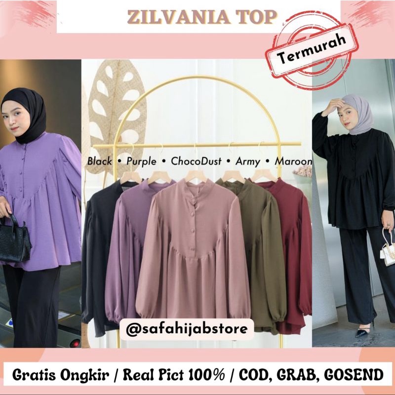 ZILVANIA TOP / ATASAN KERJA / BLOUSE / KEMEJA