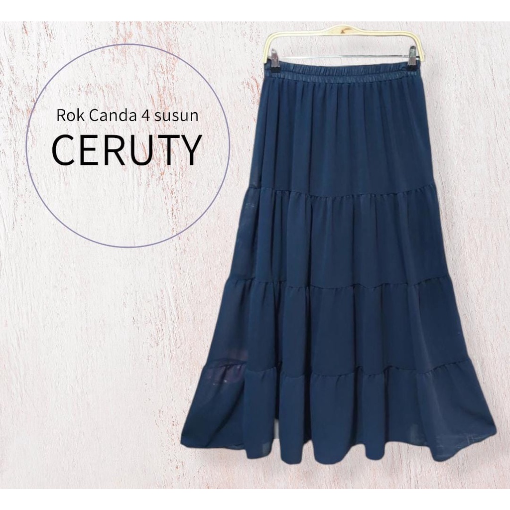 Rok Ruffle Ceruty 4 susun
